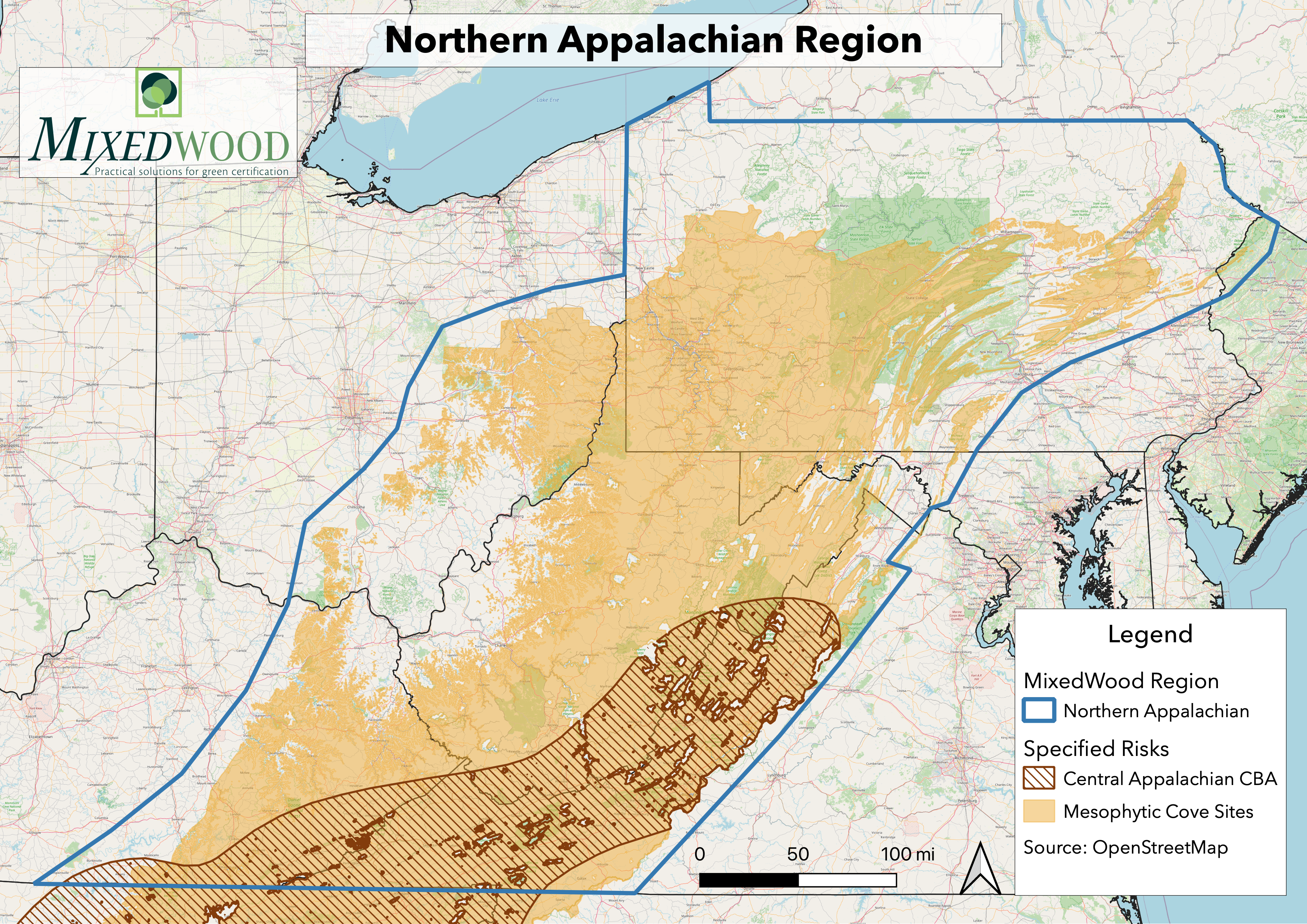 Northern Appalachian Region - with SRs
