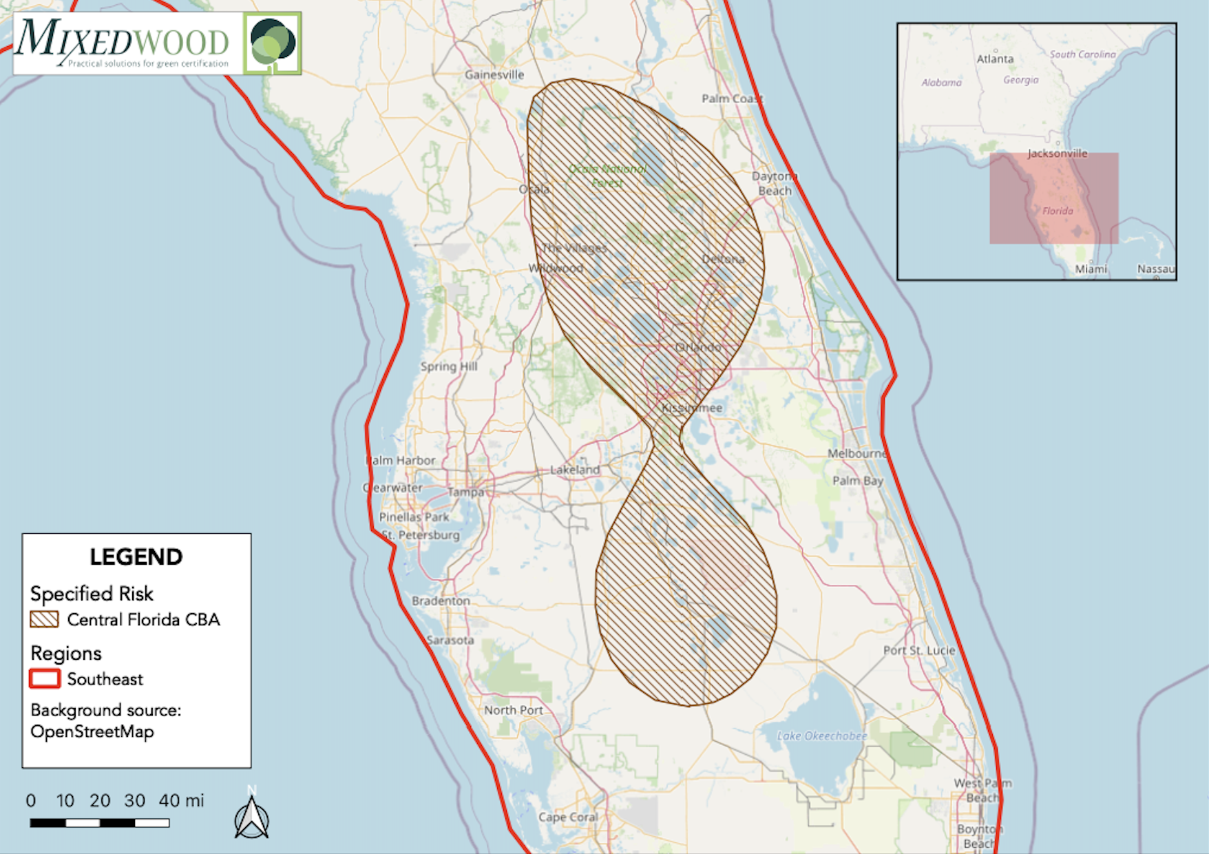 Central Florida CBA v3 SS map with logo
