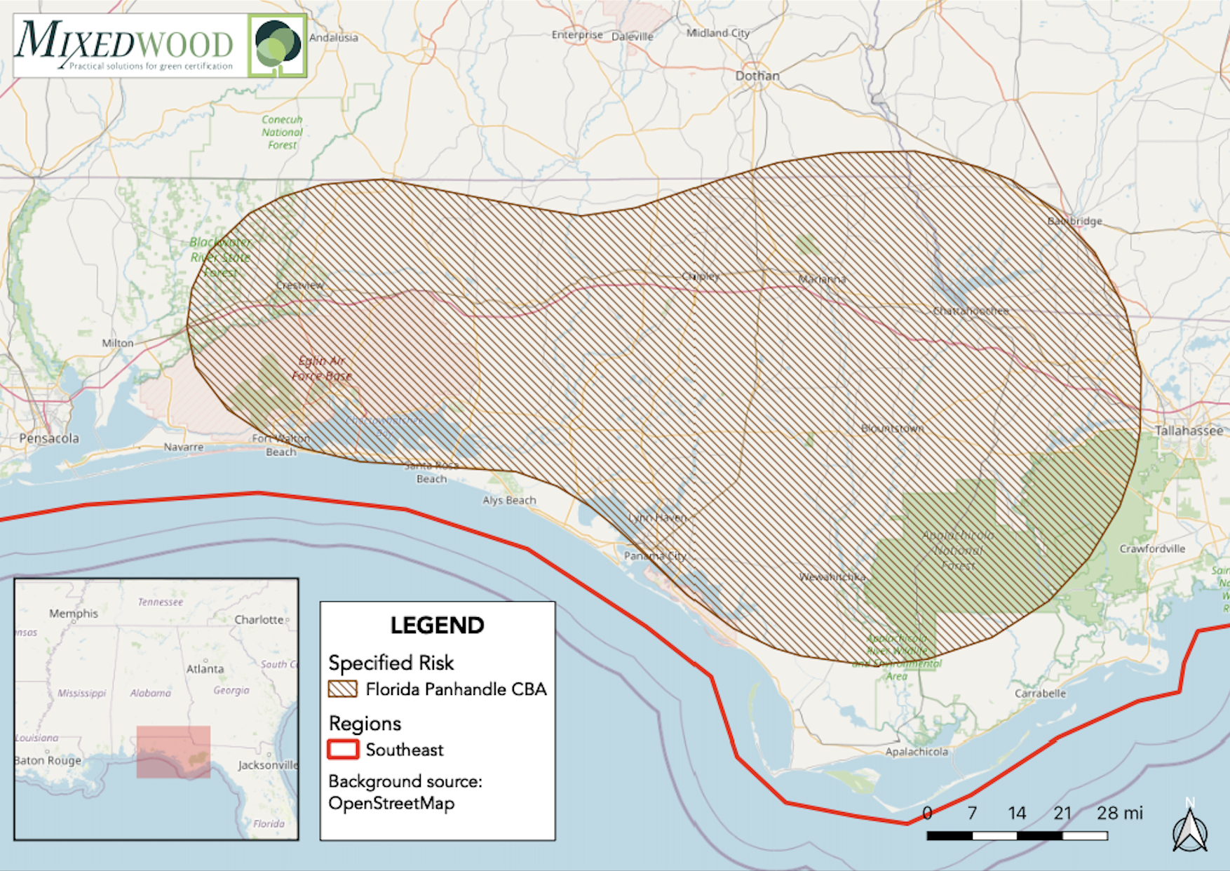 Florida Panhandle CBA v3 SS map with logo